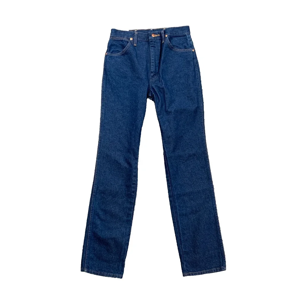 Vintage Wrangler Jeans Mens 31 Blue Cowboy Cut Slim Fit Western Cowboy Denim